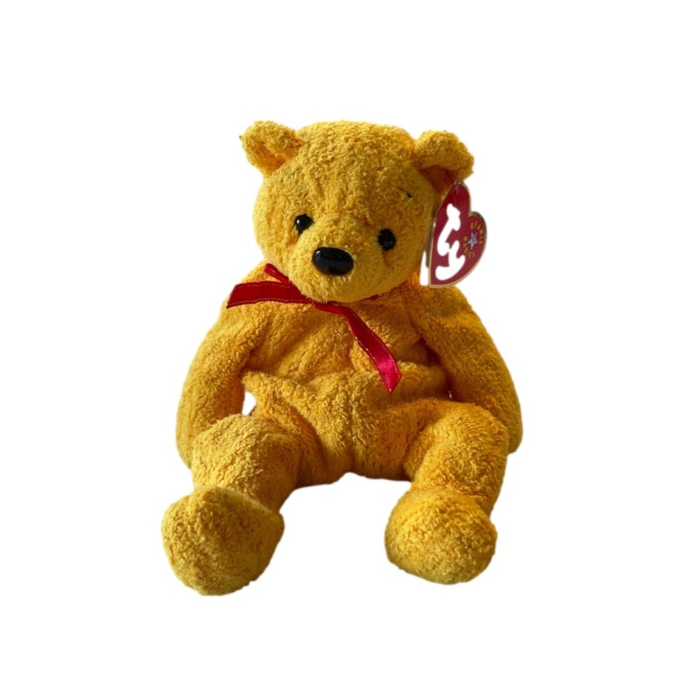 Ty Beanie Babies - Poopsie the Yellow Bear